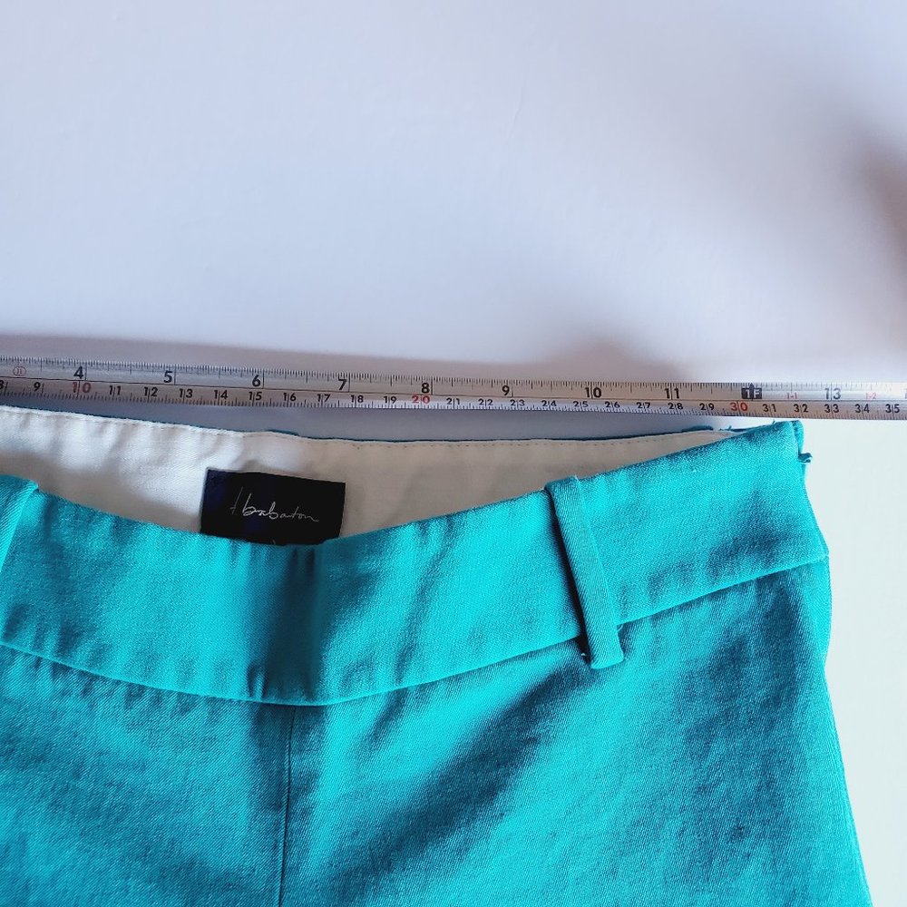 ARITZIA BABATON Emerald Green Cropped Pants - Picture 3 of 7